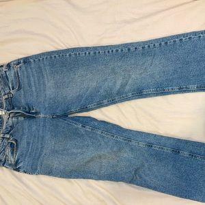 Size 14 h&m boot cut side slit jeans